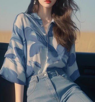 Rita | Relaxed Collar Top