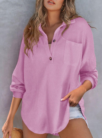 Luisa | Chic Waffle Top