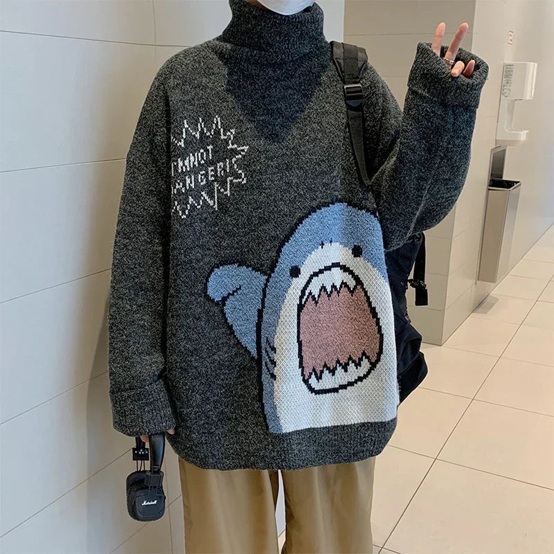 Roll collar: Elegant winter look 2025
