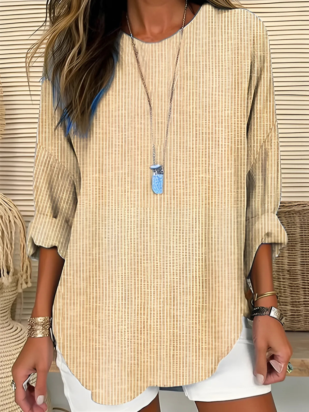 Rhea | Trendy Striped Top
