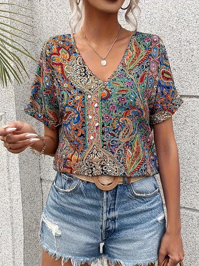 Sara | Moonlit V-Neck Top