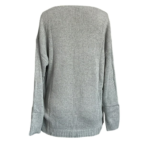 Sweater with a timeless V-neck for women: elegant and versatile