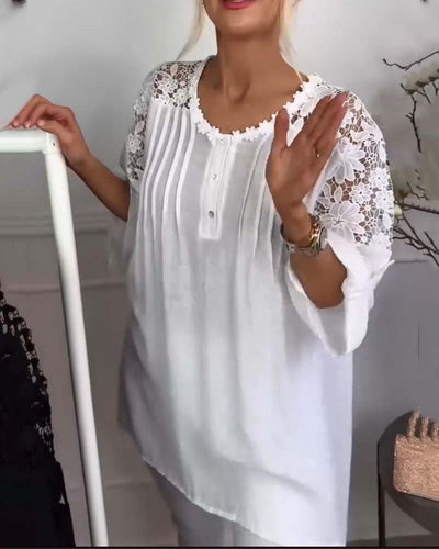 Nica | Lace Patchwork Top