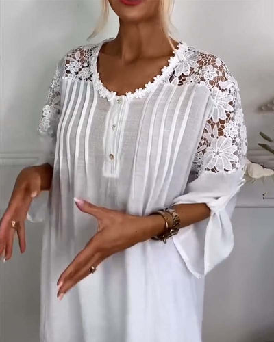 Nica | Lace Patchwork Top