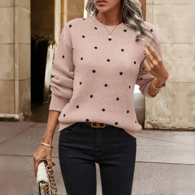 Lilah | Polka Dot Knitted Sweater