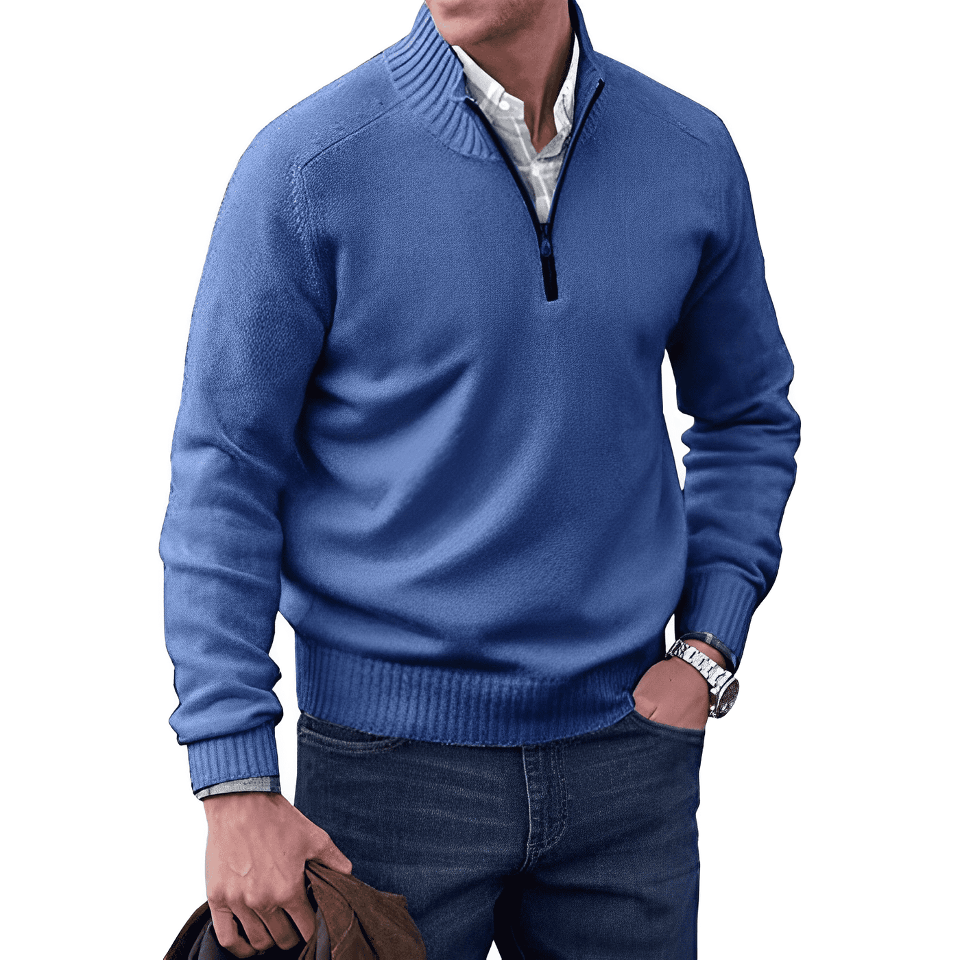 Andrew | Men’s Quarter-Zip Knit Pullover