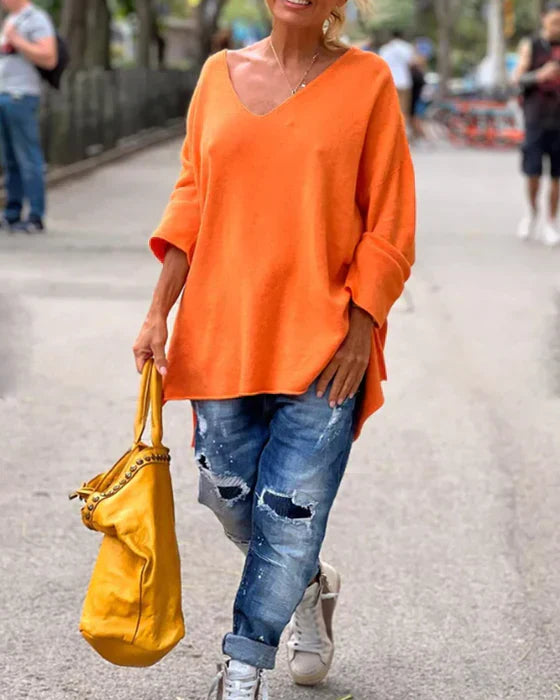 Women V-Pullover: Elegance & Comfort for Fall/Winter
