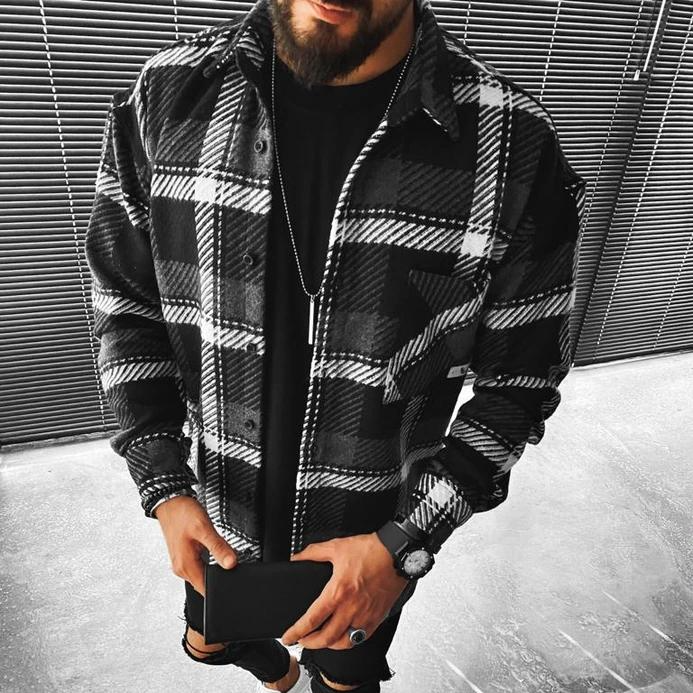 Men Long -arm button down down winter jacket | Warmth