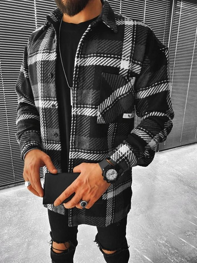 Men Long -arm button down down winter jacket | Warmth
