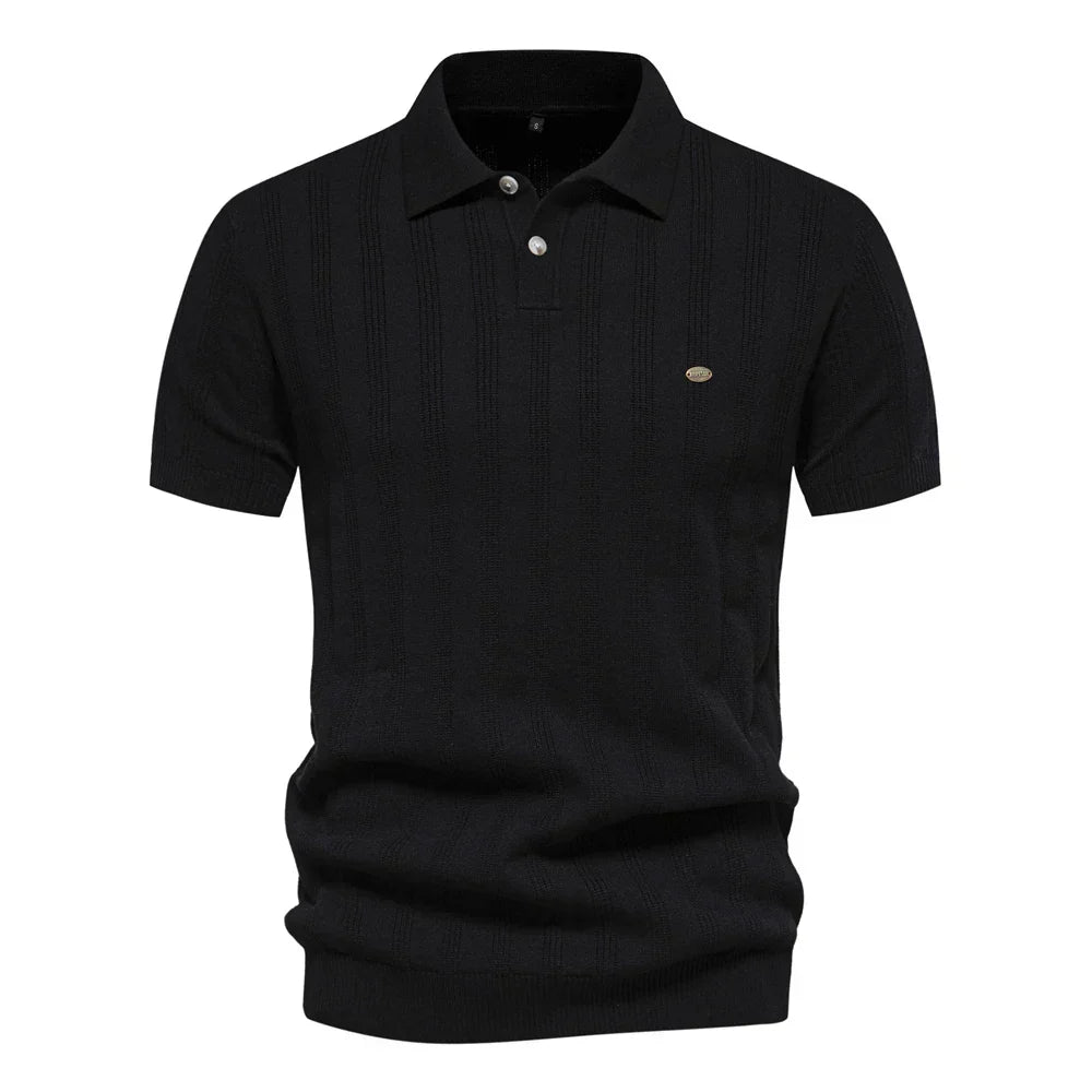 ZAIN | Stylish Men Polo Shirt Striped Pattern