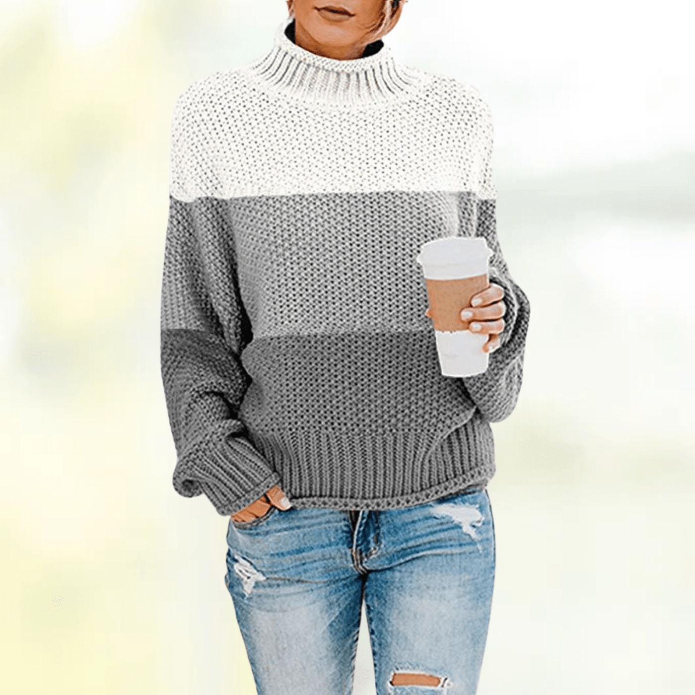 Stylish striped sweater