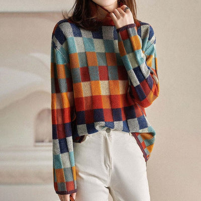 Sweater stylish caropullover with a modern design for women