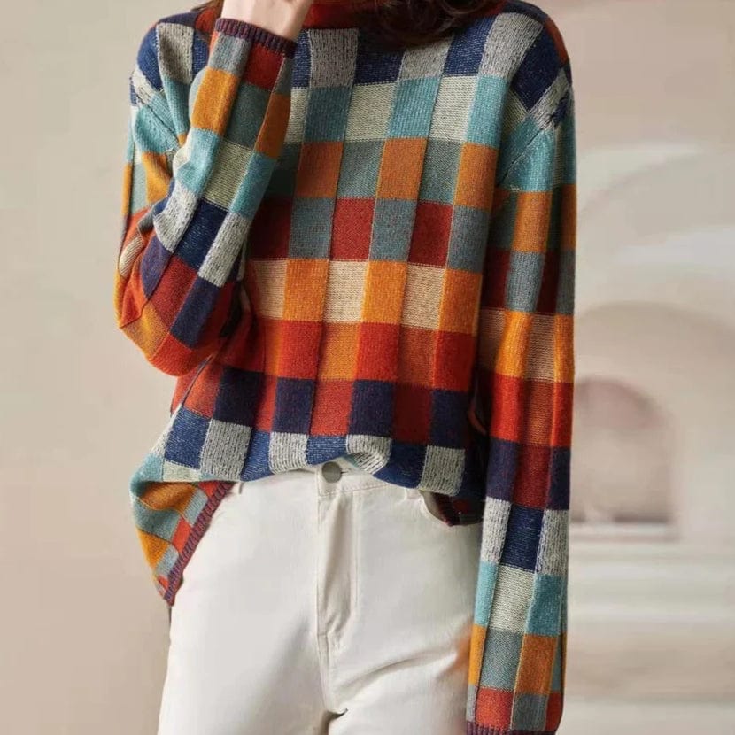 Sweater stylish caropullover with a modern design for women
