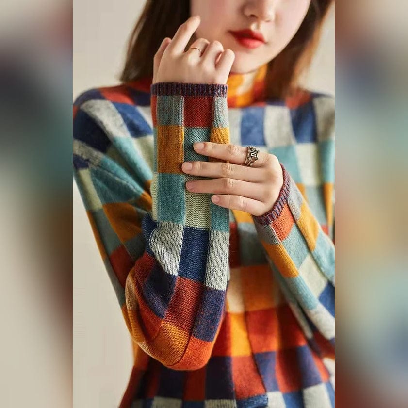 Sweater stylish caropullover with a modern design for women