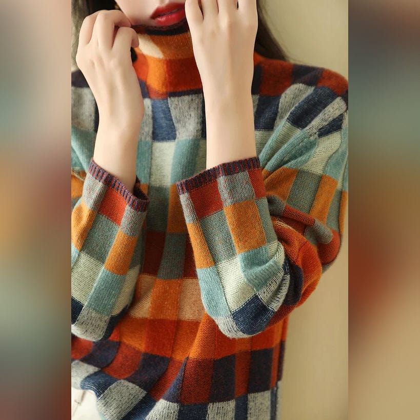 Sweater stylish caropullover with a modern design for women