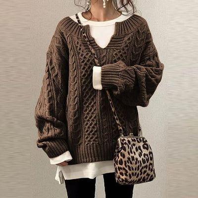 Stylish knitting sweater for women