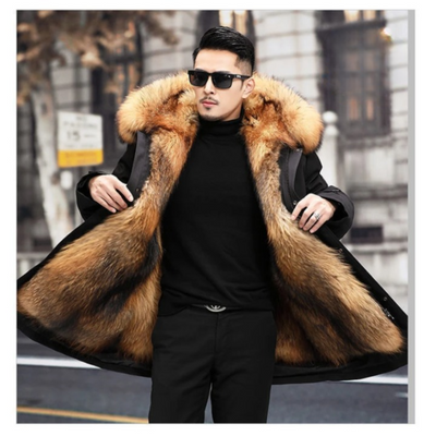 Men's hood winter parka jacket | Warmth