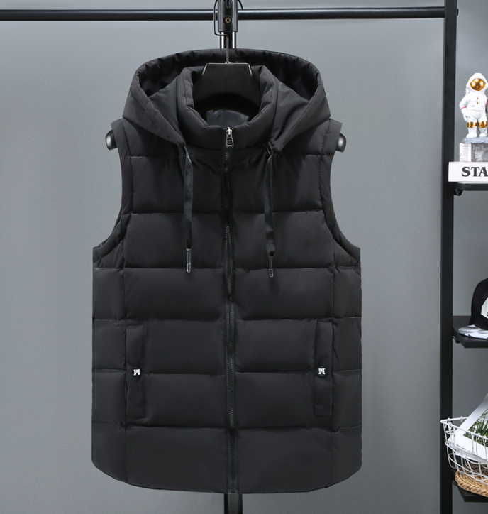 Glenn | Ultra-Warm Hooded Puffer Vest