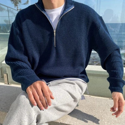 Stephen | Essential Quarter-Zip Knit Sweater