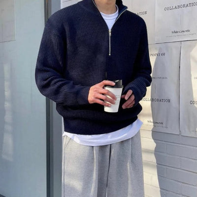 Stephen | Essential Quarter-Zip Knit Sweater