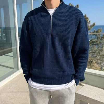 Stephen | Essential Quarter-Zip Knit Sweater