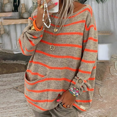 Cozy knitting sweater for women