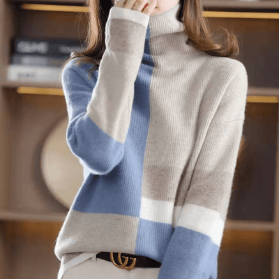 Alayna roll collar sweater: stylish & warm for winter