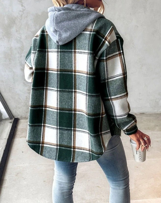 Lorenza | Checkered Hooded Top
