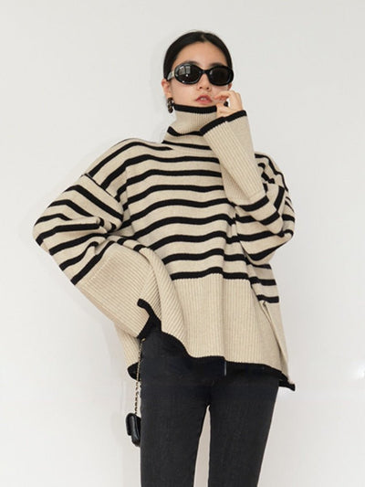 Women's sweater: warm rope for cold winter days