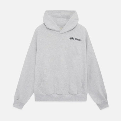 Sweater with a hood and stylish "with love" logo on the back