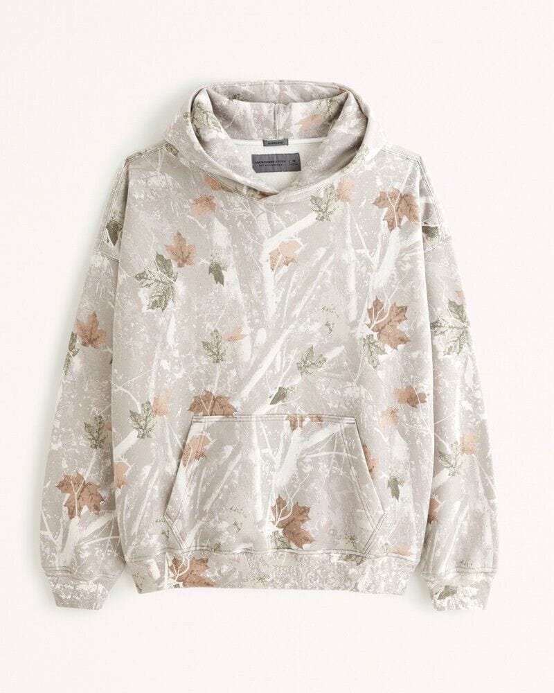 Sweater with a hood and stylish "with love" logo on the back