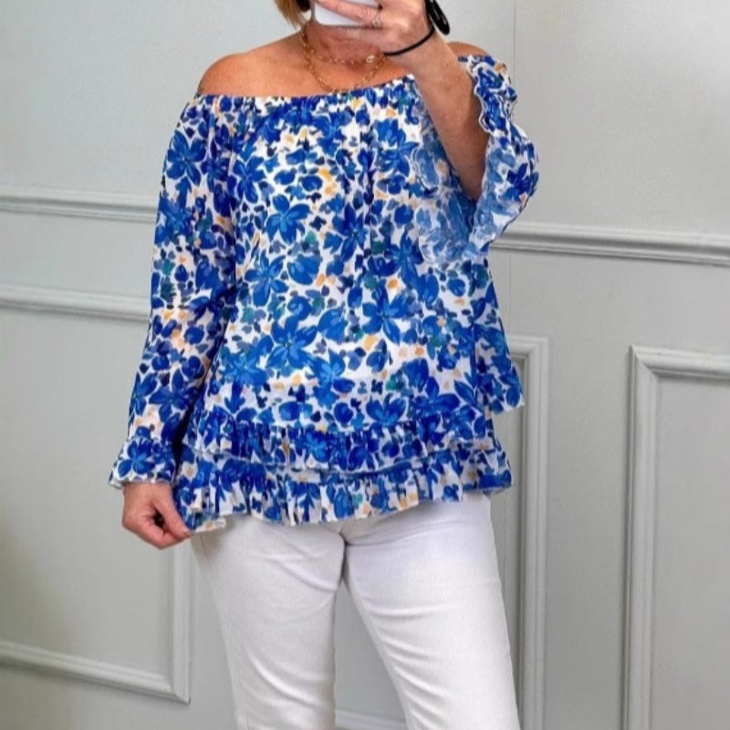 Lucinda | Draped Off-Shoulder Top