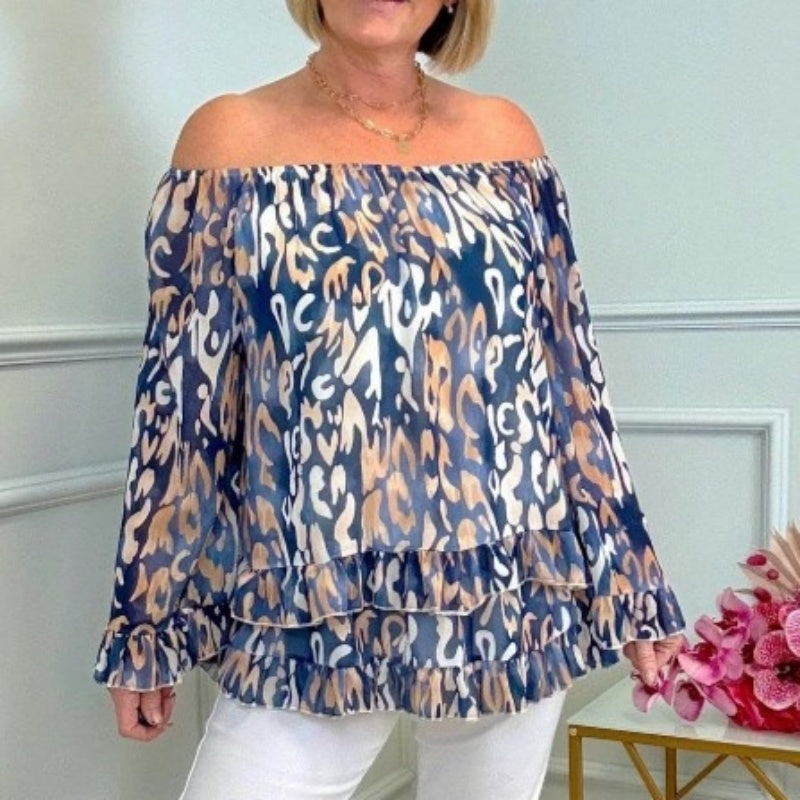 Lucinda | Draped Off-Shoulder Top