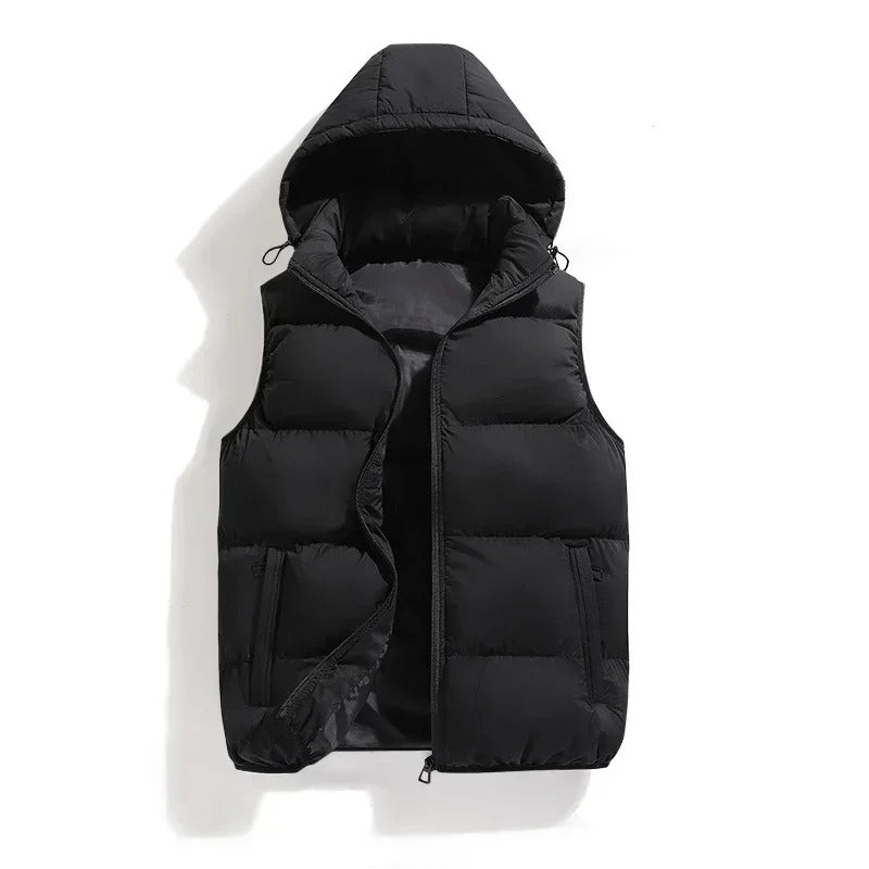 HUGO Bodywarmer | Ultra-Comfort Quilted Puffer Vest with Detachable Hood